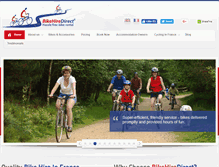 Tablet Screenshot of bikehiredirect.com
